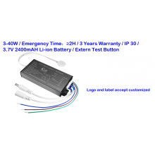 Driver de emergência de LED de backup de bateria 2H