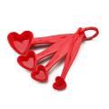 Plastic Heart Shaped Measuring Spoons