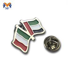 Pins de la solapa de insignia de la bandera de arte de metal personalizado