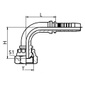 90 Degree BSP FeMale 60 Degree Cone Fittings