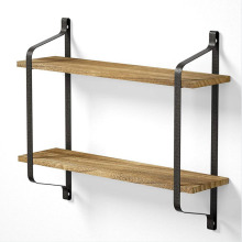 Wood Iron Rack Wall Mountable Rack Shelf