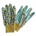 Gants de jardin de couleur bleue