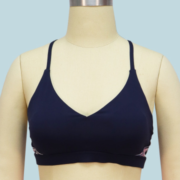 Soutien-gorge de sport en coton noir