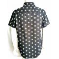 Men Causal Cotton LOGO Print Short Sleeve Shirt