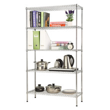 Chrome Living Room Metal Wire Rack (CJ9035180B5C)