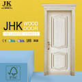 Panel de puerta moldeada en melamina JHK Diseño de puerta de madera de lujo