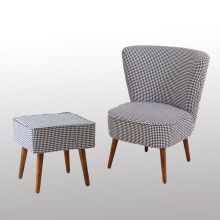 Cadeira de tecido de madeira para design de casa