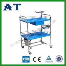 S.S. dressing trolley for hospital