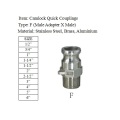 Camlock Quick Coupling Type F