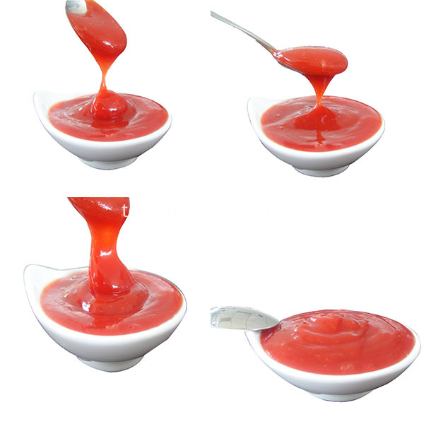 Natural color tomato ketchup