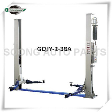 Two Post Lift GQJY-2-38A Car Lift Two Cylinder Driving System Double Safety Locks