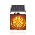 road construction 200mm solar amber flashing warning light