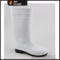 Botas de lluvia de PVC blanca con puntera de acero (Sn5321)