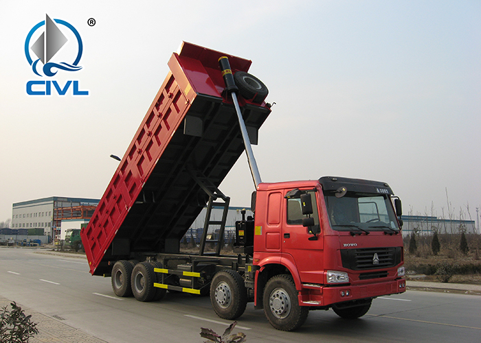 Red 8x4 Tipper Truck 2