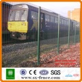 Green coated welded security high fencing