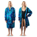 Swim impermeável parka manga removível Long Coat Poncho