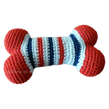 Coloré et attractif Pet Crochet Toy Bone