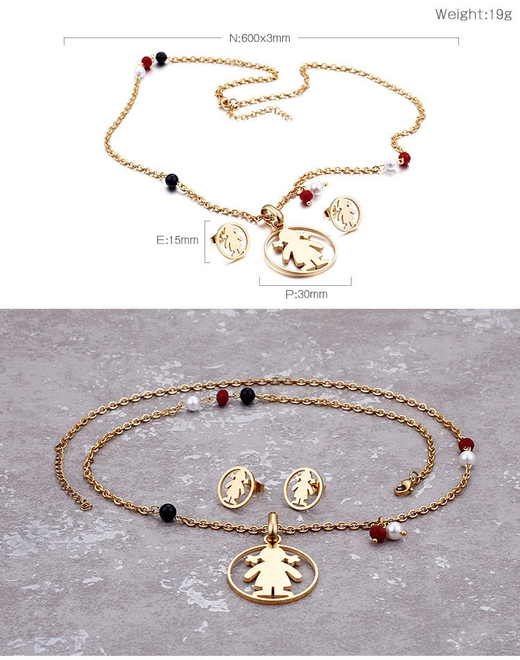 Luxury Necklace and Earring jewelry set women