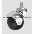 Rubber/PVC Screw Ball Caster Wheel