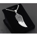 316L Stainless Steel Angel Wings Pendant Necklace Gift