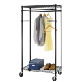 New 2-Tier Rolling Dress Clothing Garment Rack