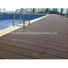 Piso de pavimento WPC de preço barato, piso de engenharia para deck ao ar livre com o melhor preço, 100% impermeável, estável-dimencional