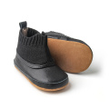 Schwarze Babyschuhe mit weicher Sohle