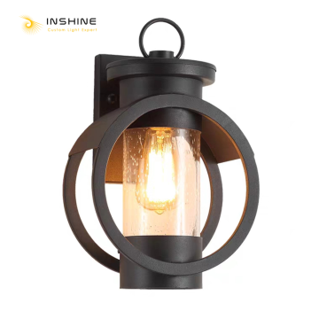 INSHINE Black Outdoor Led Wall Lamp