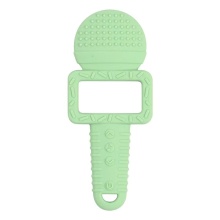 Microphone Design Toy Pacifier Clip Silicone Teether