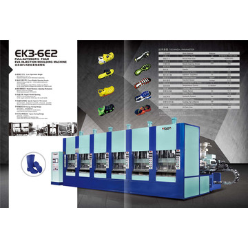 Máquina de sapatilha para injeção de moldagem EVA de cor única