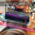 Electric hair straightener brush hair dryer