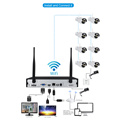 Sistema de CCTV inalámbrico NVR WIFI 8CH