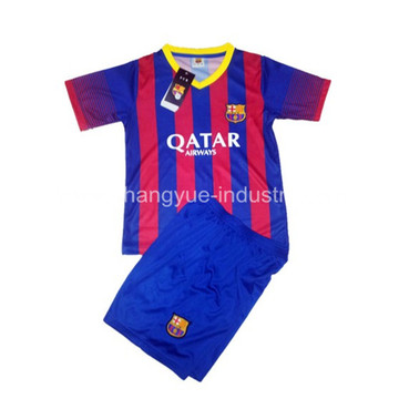 maillot de football Fashion et shorts pour vêtements de sport enfants