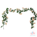 Artificial garden fence hanging plants flower rose