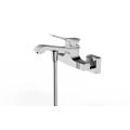 Black Brass Floor Standing Bath Shower Faucet