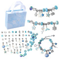 DIY Pendants and Charms Bracelet Making Kit 63pcs