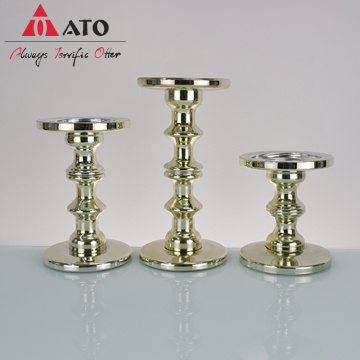 ATO einzigartige Gold Candlestick Holder Hochzeitsdekoration