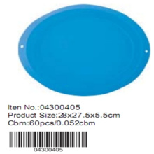 Oval-shaped silicone cake pan