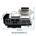 Food Grade 2Tier Dry Drying Rack Organizador de cocina