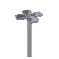 12v 20W IP66 tout en un lampe de jardin extérieur à LED solaire