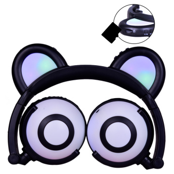Consumer Electronics Glowing Panda Ear Headphone