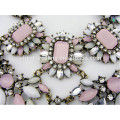 Bijoux européens en cristal rose sakura diffuseur multicolore collier en cristal