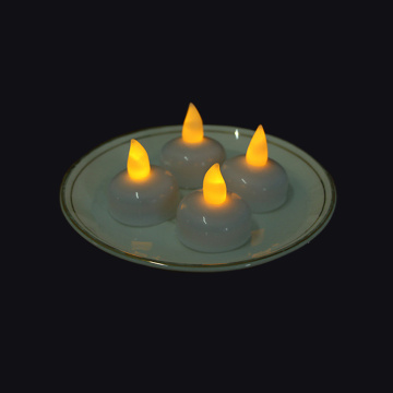 Yellow/white light flicker Led Floating Candle