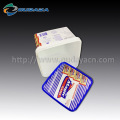 Customized cracker packaging square plastic container