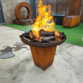 Pliant Corten Steel Outdoor Garden BBQ Grills