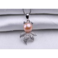 10-11mm Cute Pão Round Pearl Pingente AAA Freshwater Fashion Pearl Pendant