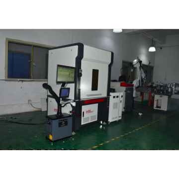 Gantry type double station optical fiber coupling welding machine