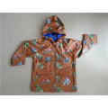 Fashion Style Waterproof Children Rain Jacket for School Boys