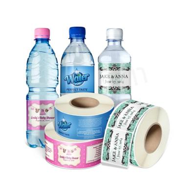 Customized Plastic Water Bottle Adhesive Label Sticker