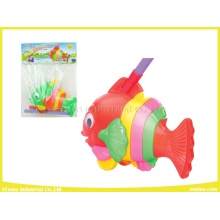 Push Pull Toys Jouets en plastique de poisson drôle
